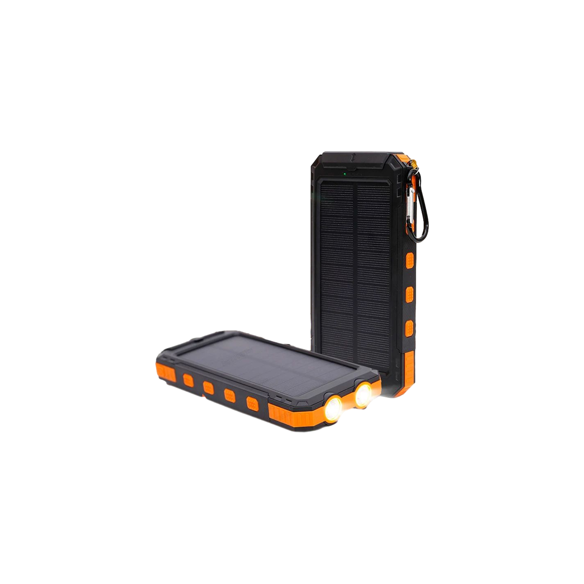 “TrailVolt 200K” – Solar Power Bank w/ USB-A, USB-C & Flashlight (200,000mAh) – gear built for heavy equipment operators and mechanics