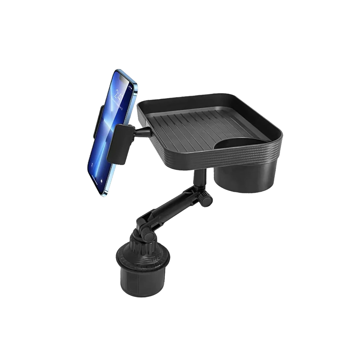 Cup Tray Mount – “Lunch Tray XL” – mounted work tray for truck cabs and operator breaks