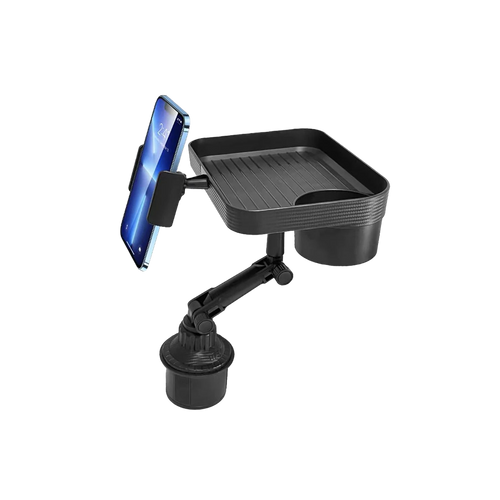 Cup Tray Mount – “Lunch Tray XL” – mounted work tray for truck cabs and operator breaks