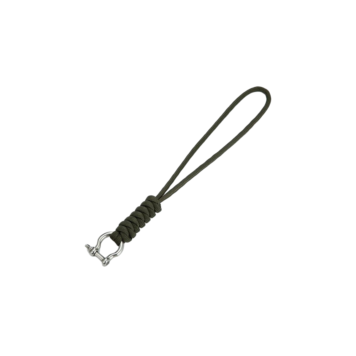 Operator-Grade Paracord Keychain – rugged keychain for operators, truckers, or gearheads