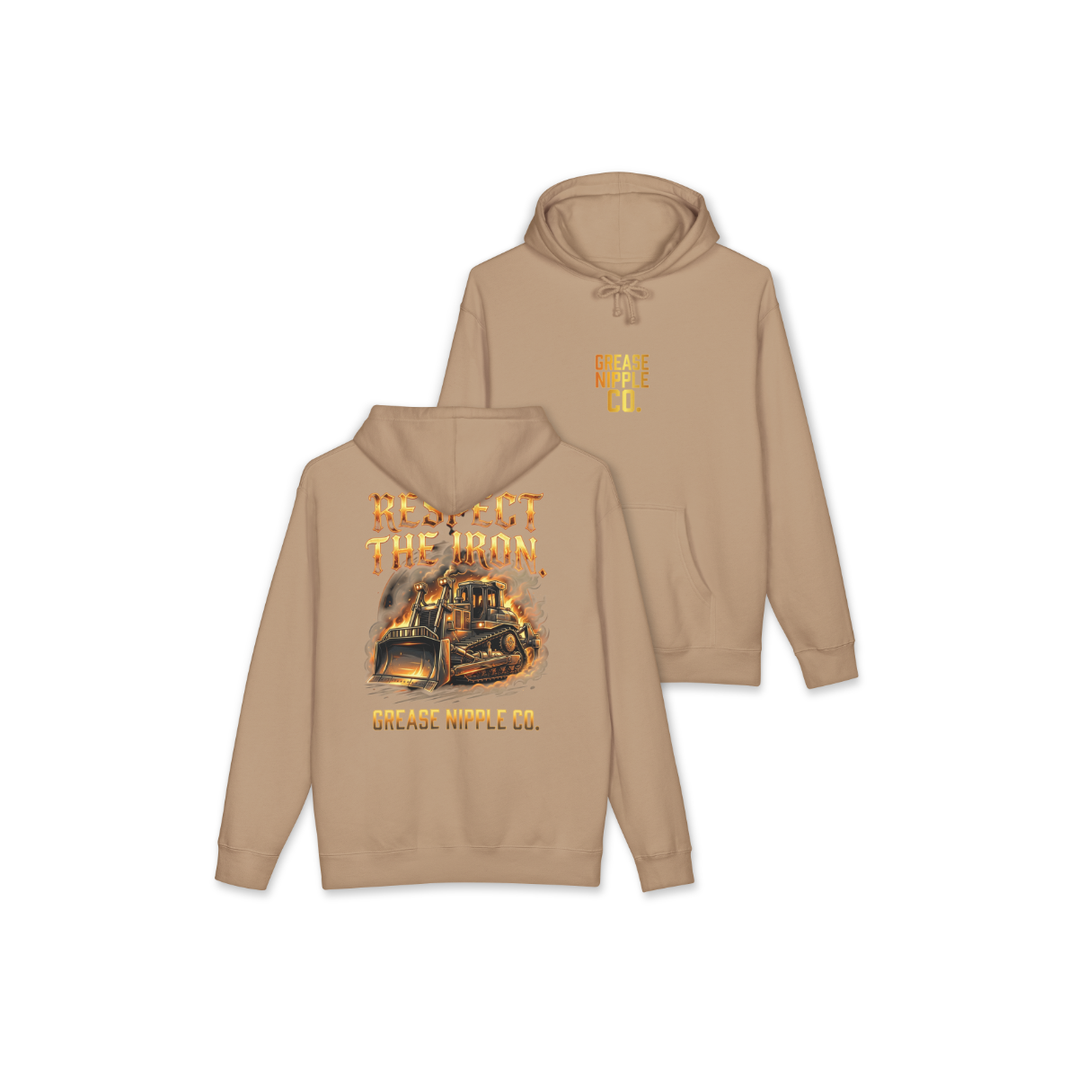 GNCO (RESPECT THE IRON) - Heavyweight Hooded Sweatshirt