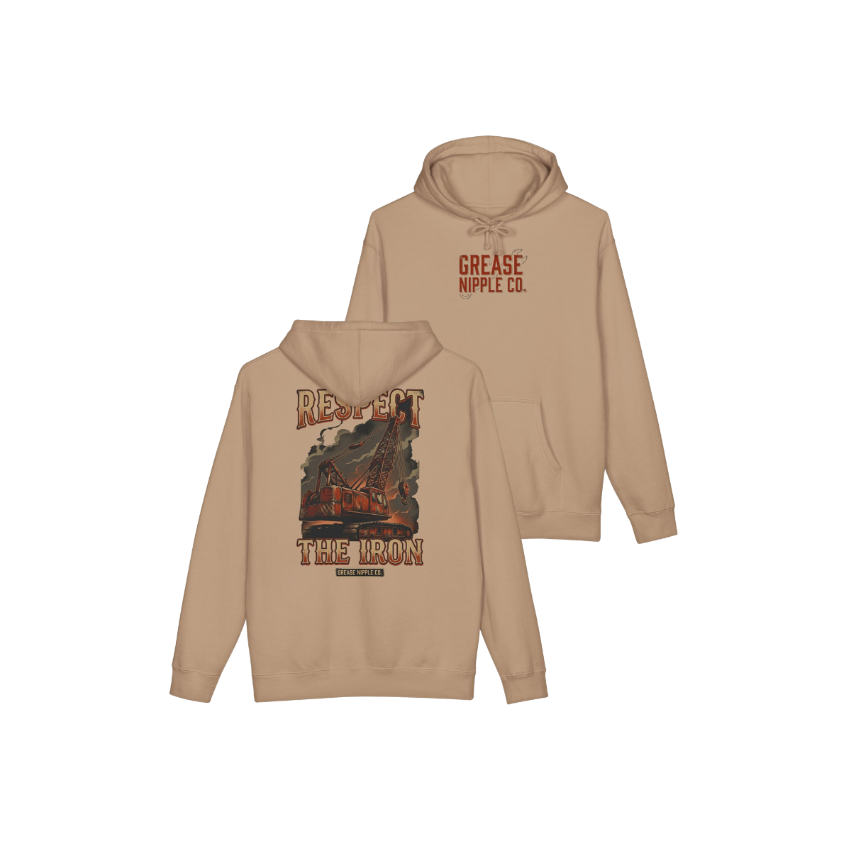 GNCO (RESPECT THE IRON) - Heavyweight Hooded Sweatshirt